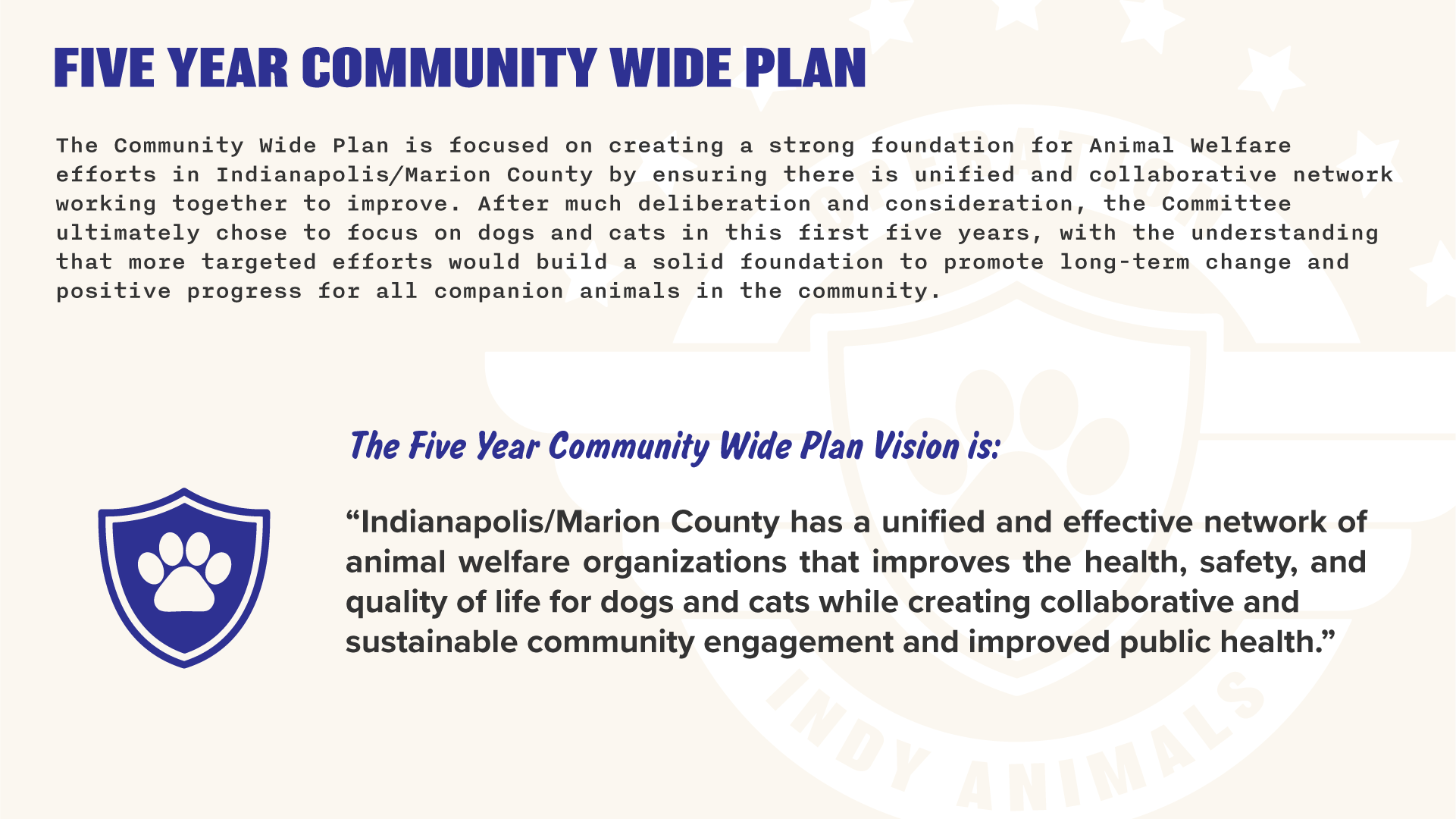 Operation Indy Animals, Executive Summary slide 9